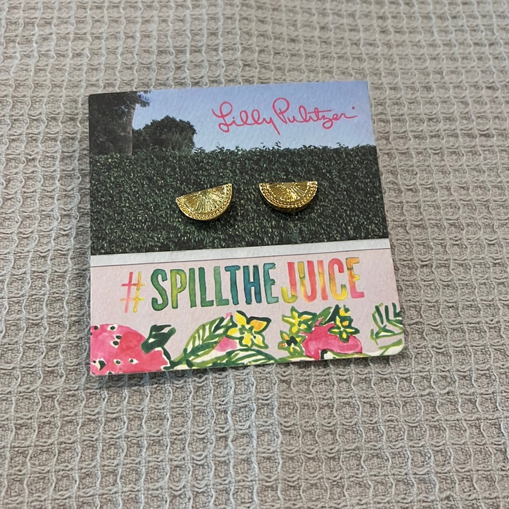 Orange slice Lilly Pulitzer earrings